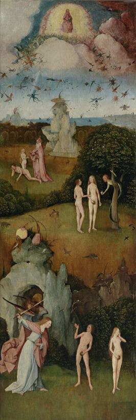 Hieronymus Bosch Haywain, Left Wing of The Triptych Art Painting