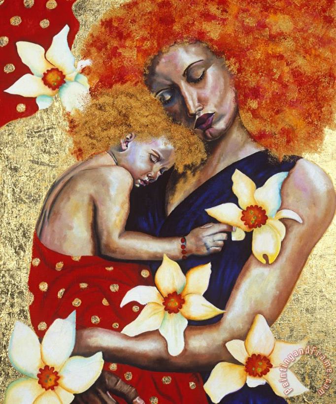 Hilary Dunne Mother And Child Art Print
