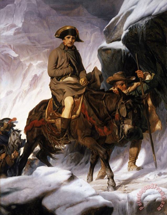 Napoleon Crossing the Alps painting - Hippolyte Delaroche Napoleon Crossing the Alps Art Print