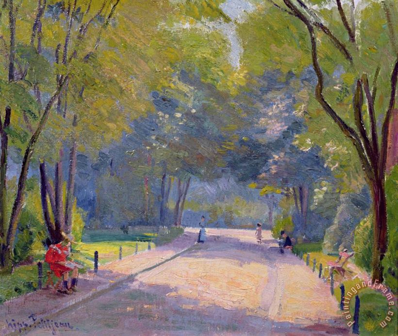 Afternoon in the Park painting - Hippolyte Petitjean Afternoon in the Park Art Print