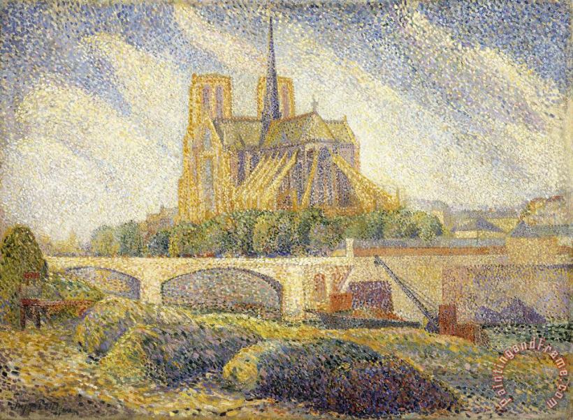 Hippolyte Petitjean Notre Dame Art Print