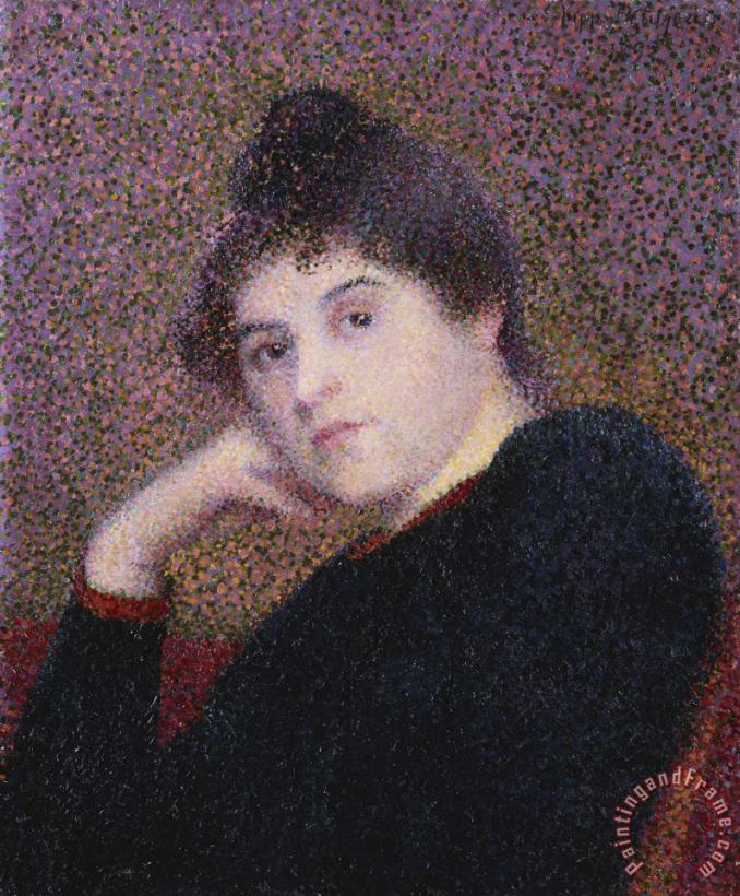 Portrait De Femme painting - Hippolyte Petitjean Portrait De Femme Art Print