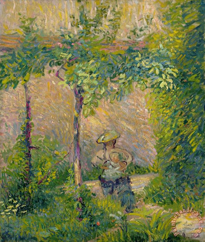 Woman in the Garden painting - Hippolyte Petitjean Woman in the Garden Art Print