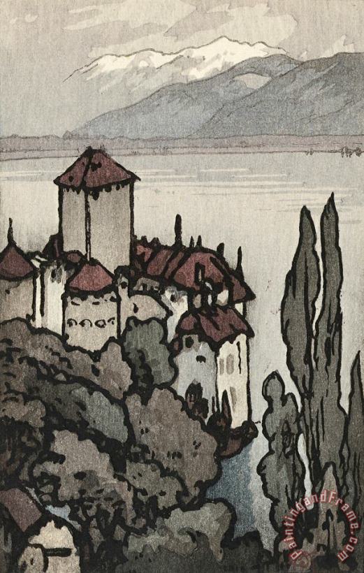 Castle of Chillon (shiron No Ko Jo) painting - Hiroshi Yoshida Castle of Chillon (shiron No Ko Jo) Art Print