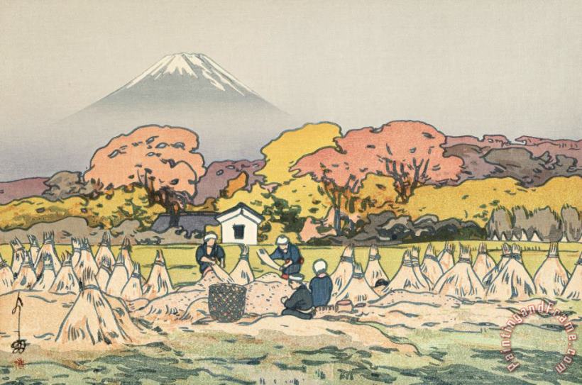Hiroshi Yoshida Fuji Mountain in Autumn (aki), From The Series Ten Views of Fuji (fuji Jikkei) Art Painting