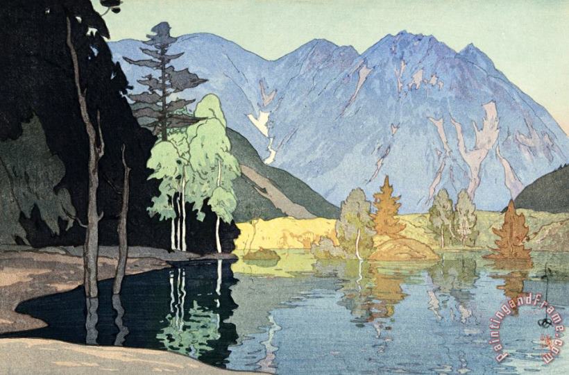 Hiroshi Yoshida Hodaka Mountain (hodaka Yama), From The Series Japanese Alps, One of Twelve Subjects (nihon Arupusu Ju Ni Dai No Uchi) Art Print
