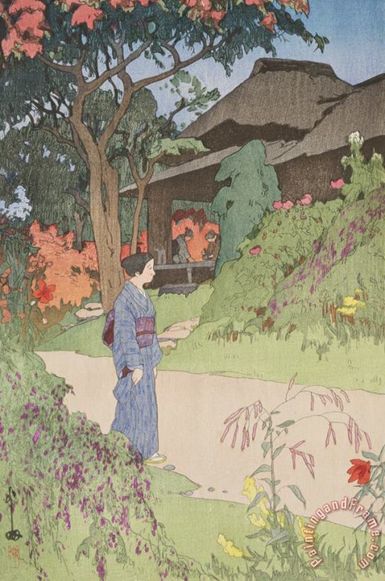Hundred Flower Garden painting - Hiroshi Yoshida Hundred Flower Garden Art Print