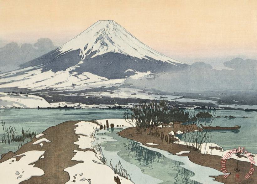 Kawaguchi Lake (kawaguchi Ko), From The Series Ten Views of Fuji (fuji Jikkei) painting - Hiroshi Yoshida Kawaguchi Lake (kawaguchi Ko), From The Series Ten Views of Fuji (fuji Jikkei) Art Print