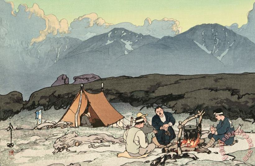 Hiroshi Yoshida Kita And Mano Mountains (kita Dake to Mano Dake), From The Series Southern Japanese Alps (nihon Minami Arupusu Shu) Art Print