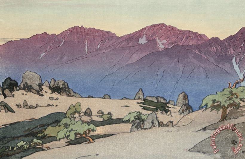 Hiroshi Yoshida Mano And Notori Mountains (manotake to Notoridake), From The Series Southern Japanese Alps (nihon Minami Arupusu Shu) Art Painting