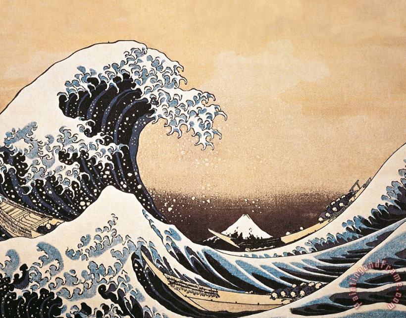 The Great Wave Of Kanagawa painting - Hokusai The Great Wave Of Kanagawa Art Print
