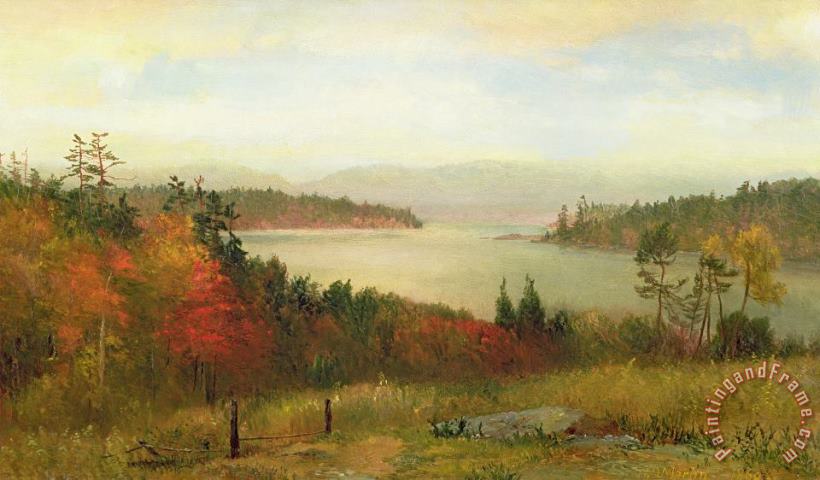 Raquette Lake painting - Homer Dodge Martin Raquette Lake Art Print