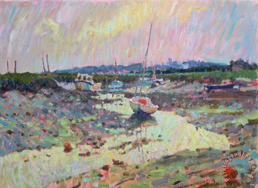 Low Tide Morston Harbour painting - Hugo Grenville Low Tide Morston Harbour Art Print