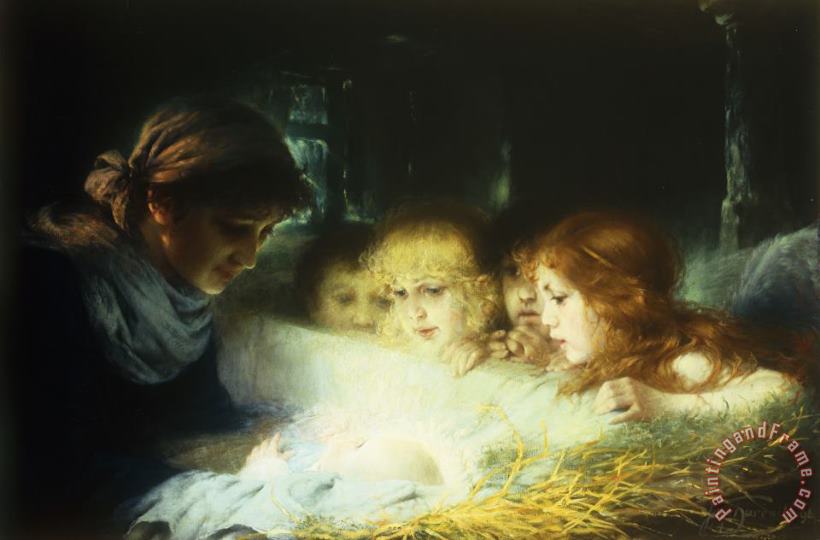Hugo Havenith In The Manger Art Painting