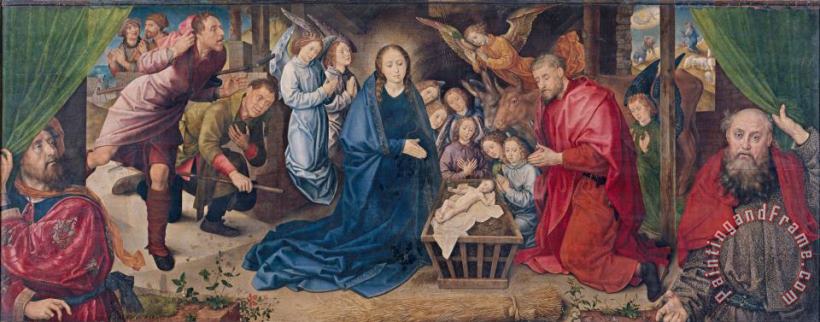 The Adoration of The Shepherds painting - Hugo van der Goes The Adoration of The Shepherds Art Print