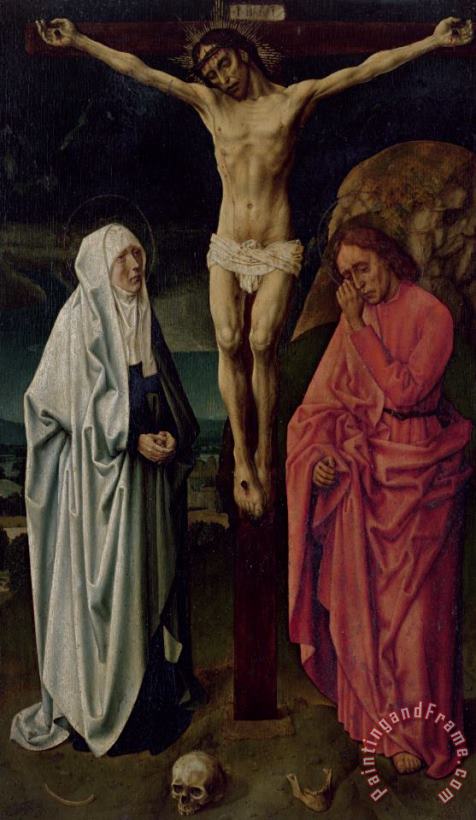 The Crucifixion painting - Hugo van der Goes The Crucifixion Art Print