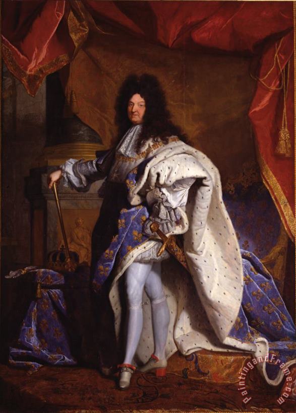 Louis Xiv, Roi De France (1638 1715) painting - Hyacinthe Rigaud Louis Xiv, Roi De France (1638 1715) Art Print