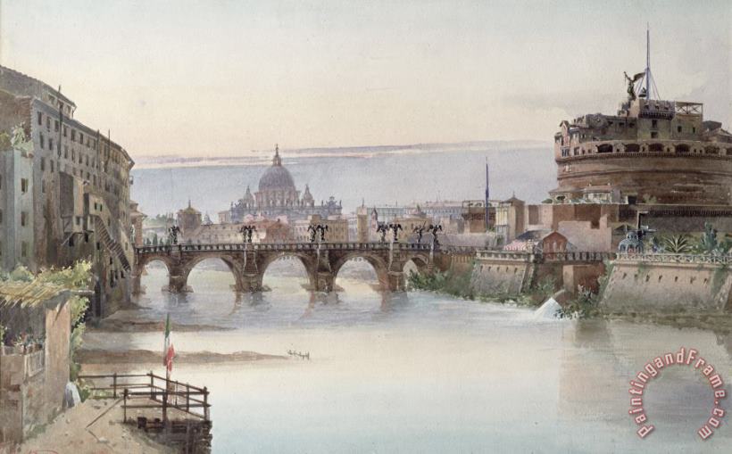 I Martin View of Rome Art Painting