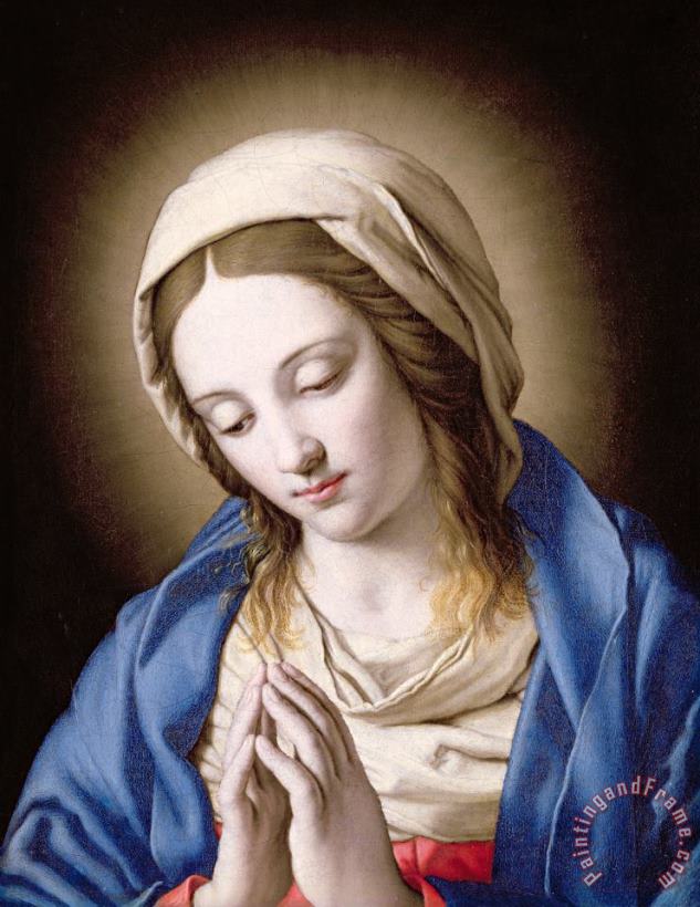 Il Sassoferrato The Madonna Praying Art Painting