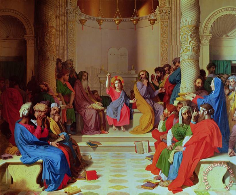 Ingres Jesus Among the Doctors Art Painting