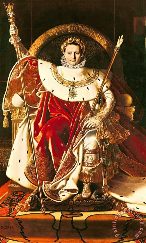 Ingres Napoleon I on the Imperial Throne Art Painting