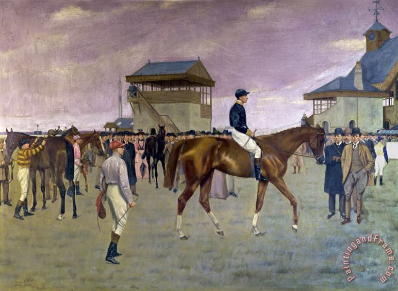 The Owner S Enclosure Newmarket painting - Isaac Cullen The Owner S Enclosure Newmarket Art Print
