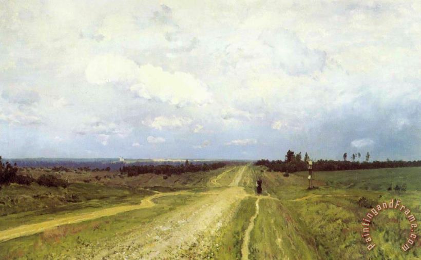 The Vladimirka Road painting - Isaak Ilyich Levitan The Vladimirka Road Art Print