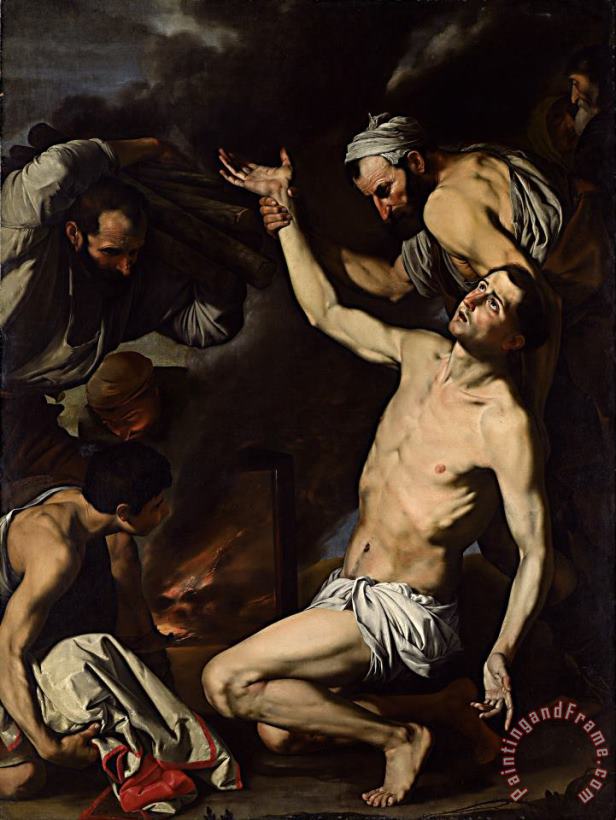 Martyrdom of St Lawrence painting - Italian Martyrdom of St Lawrence Art Print