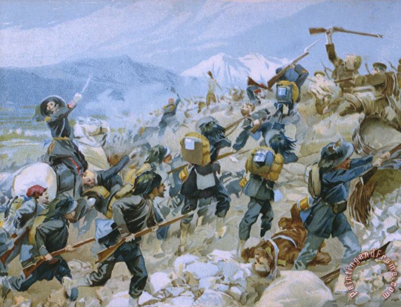 Italian School Crimean War and The Battle of Chernaya Art Print