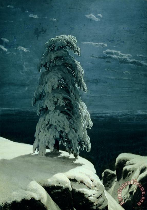 In the Wild North painting - Ivan Ivanovich Shishkin In the Wild North Art Print