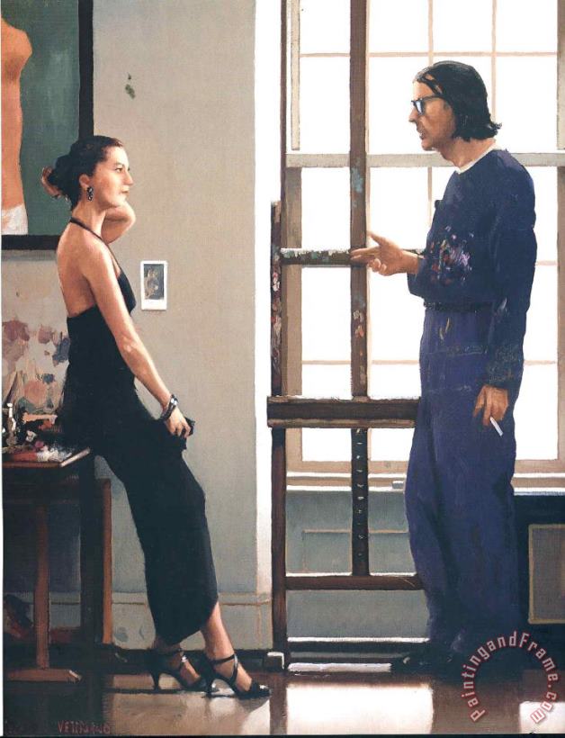 Artist And Model painting - Jack Vettriano Artist And Model Art Print