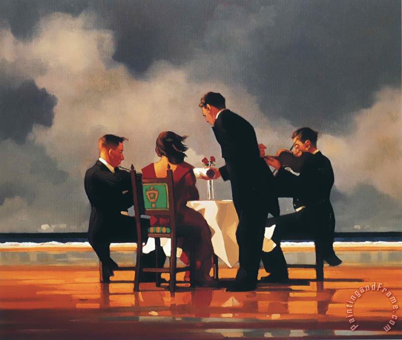 Jack Vettriano Elegy for The Dead Admiral Art Painting