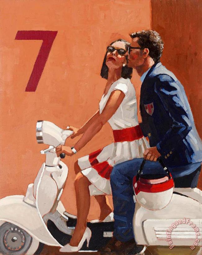 Love Italia painting - Jack Vettriano Love Italia Art Print