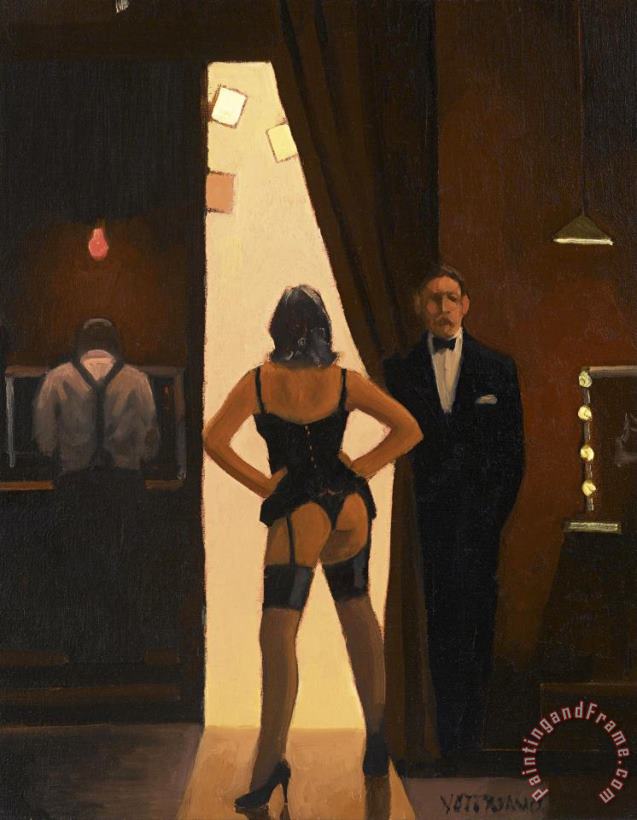 Study for Lady Stripper painting - Jack Vettriano Study for Lady Stripper Art Print