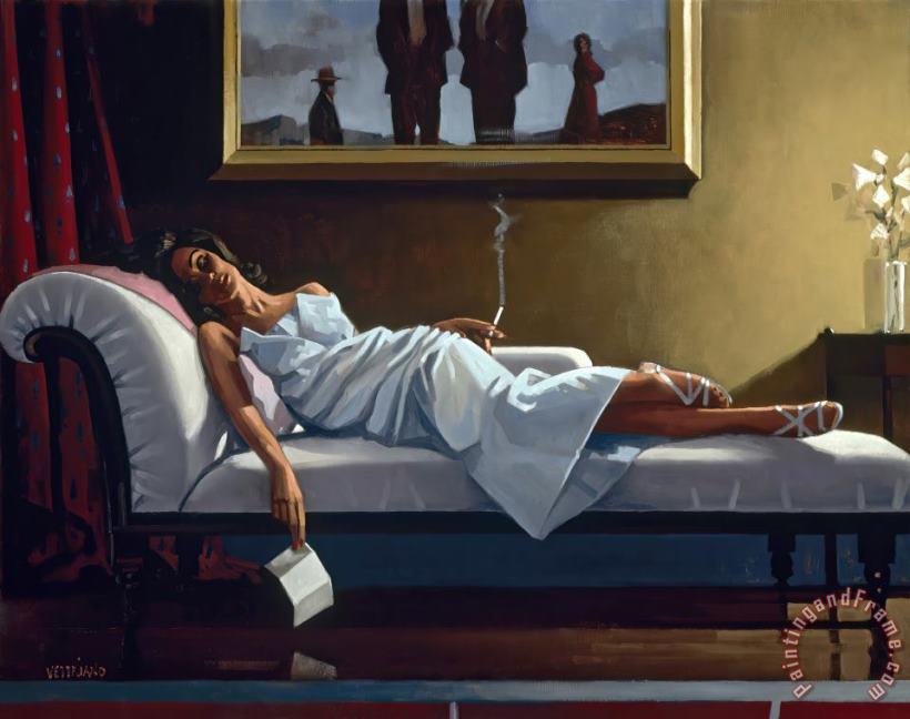 The Letter painting - Jack Vettriano The Letter Art Print