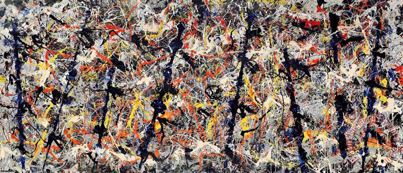 Jackson Pollock Blue Poles, 1952 Art Painting