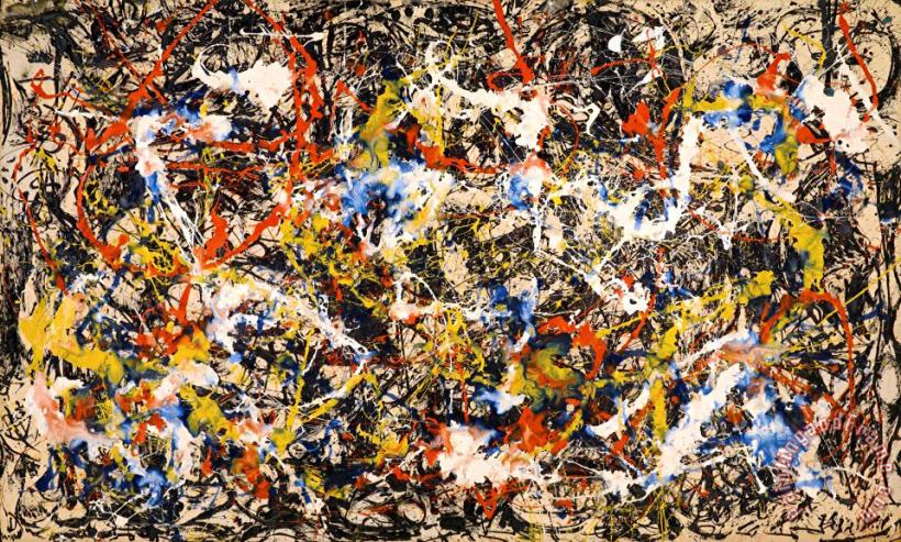 Jackson Pollock Convergence Art Painting