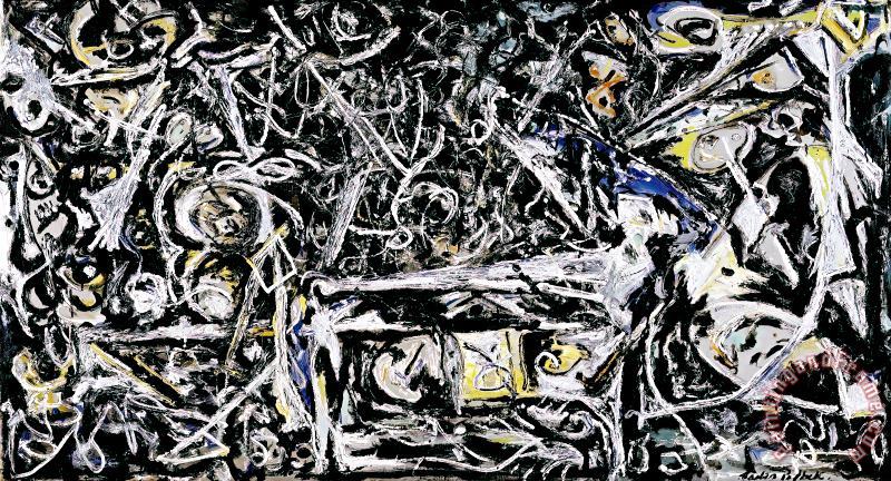 Jackson Pollock Night Mist Art Painting