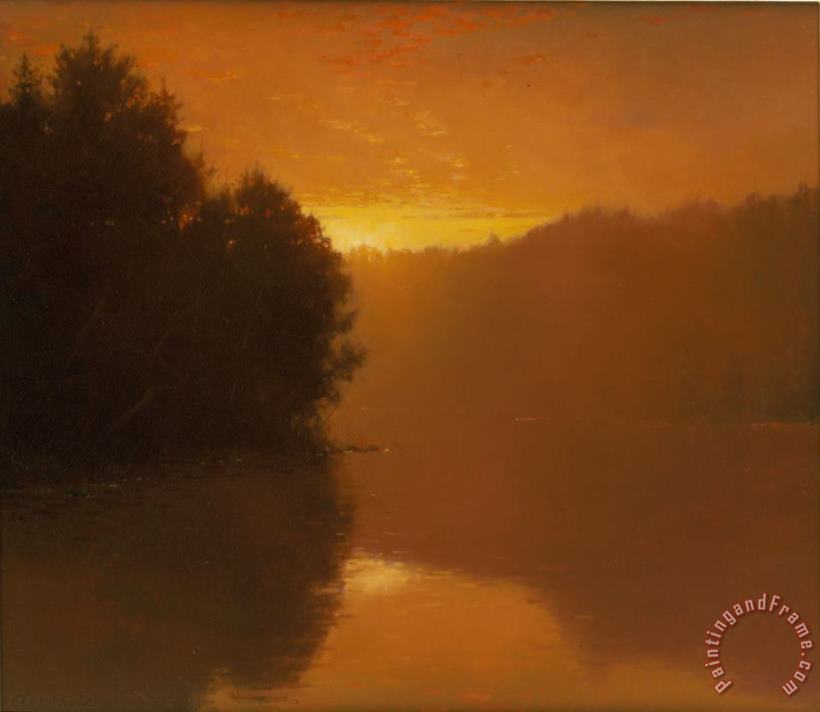 Yaddo Lake painting - Jacob Collins Yaddo Lake Art Print