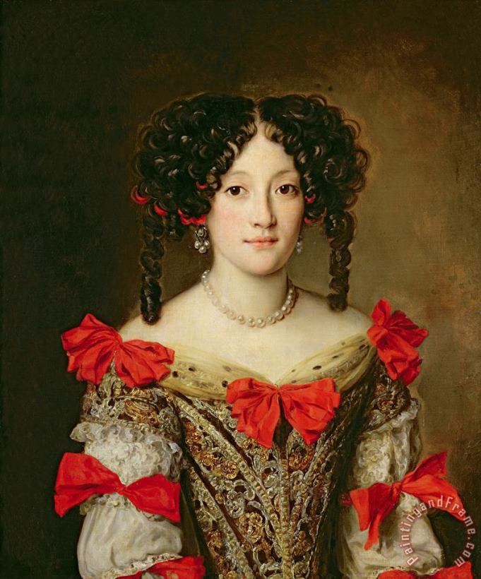 Jacob Ferdinand Voet Portrait Of A Woman Art Print