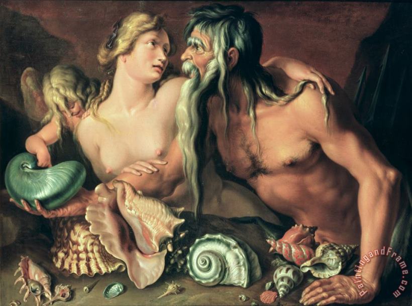 Jacob II de Gheyn Neptune and Amphitrite Art Painting