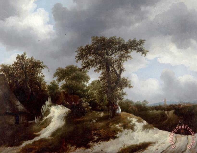 Jacob Isaacksz. Van Ruisdael Countryside Art Painting