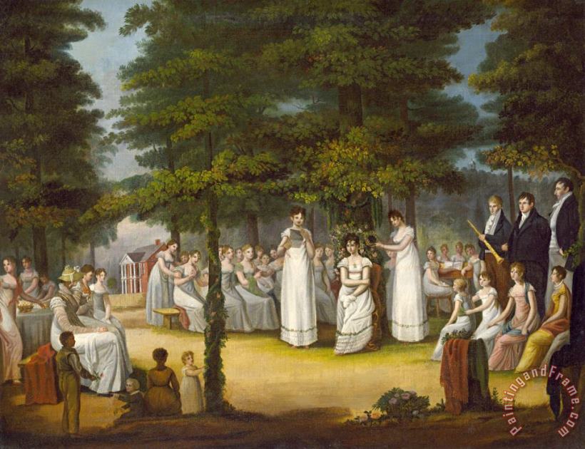 The May Queen (the Crowning of Flora) painting - Jacob Marling The May Queen (the Crowning of Flora) Art Print