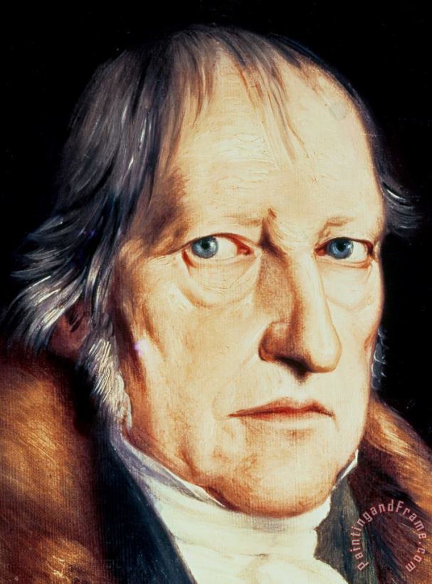 Portrait Of Georg Wilhelm Friedrich Hegel painting - Jacob Schlesinger Portrait Of Georg Wilhelm Friedrich Hegel Art Print