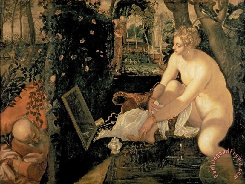 Jacopo Robusti Tintoretto Susanna Bathing Art Print