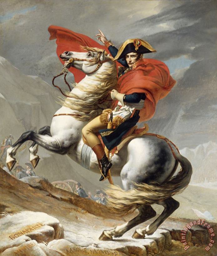 Jacques Louis David Bonaparte Crossing The Grand Saint-bernard Pass Art Print
