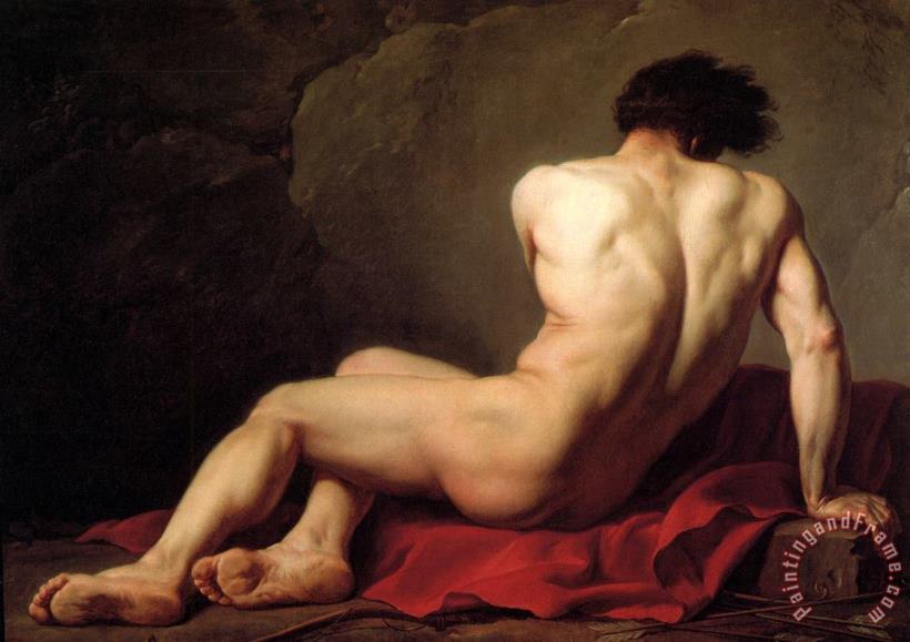 Jacques Louis David Male Nude Known As Patroclus Art Print