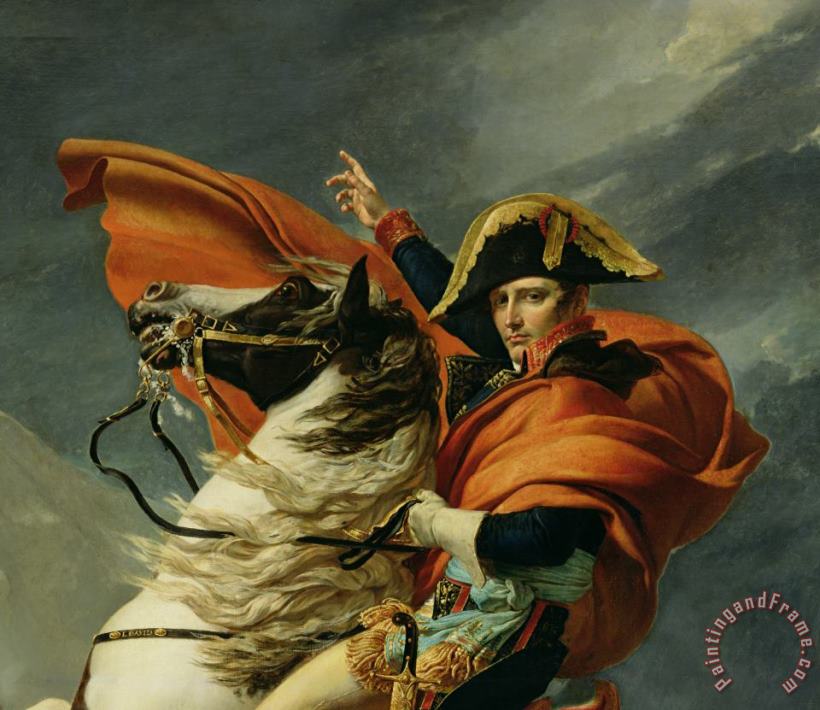 Napoleon Crossing the Alps on 20th May 1800 painting - Jacques Louis David Napoleon Crossing the Alps on 20th May 1800 Art Print