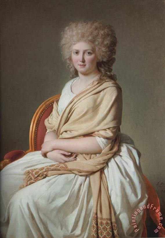 Jacques Louis David Portrait of Annemarielouise Thelusson, Comtesse De Sorcyportrait of Annemarielouise Thelusson, Comtesse De Sorcy Art Print