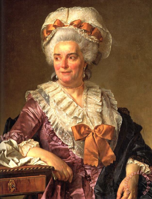 Portrait of Genevieve Jacqueline Pecoul painting - Jacques Louis David Portrait of Genevieve Jacqueline Pecoul Art Print